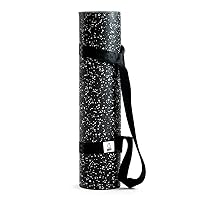 Sweet Sweat Yoga Mat (Dual Sided) - Fitness & Exercise Mat with Easy-Cinch Yoga Mat Carrier Strap (72