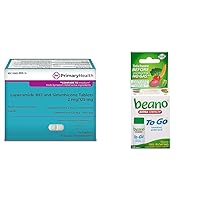 Anti-Diarrheal & Anti-Gas 24 Caplets + beano to Go Gas Prevention 12 Tablets