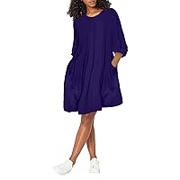 Dresses for Women 2023 Elegant, Full Sleeve Cocktail Ladies Spring Classic Park Tunic Breasted Cool Evening