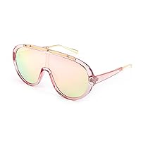 FEISEDY Sunglasses Women Oversized One Piece Frame UV400 Sun Glasses Trendy Retro Shades B2580