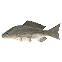 9.2 inch Artificial Grey Carp Simulation Fish Decoration Fake Ornament Pretend Model for Home Kitchen Garden Party Christmas Display