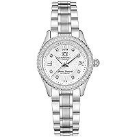 Luxury Watches Automatic Women's 50M Waterproof Calendar Stainless Steel Mechanical Watch Self Winding