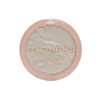 Revolution Beauty, Reloaded Pressed Powder Highlighter, Intensely Pigmented for a High Impact Dewy Finish, Golden Lights, 0.22 Oz.