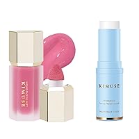 Soft Liquid Blush for Cheeks & Lightweight, Smooths, Long-Lasting Primer Face Makeup Blur Primer Stick
