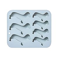 3D Sausage Dogs Silicone Mold Fondant Cake Mold DIY Baking Tool For Making Chocolate Candy Handmade Soap Fondant Molds For Cake Decorating Christmas 3d Silicone For Cake Decorating Tools
