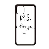 P.S. I Love You Quote Handwrite for iPhone 12 Pro Max Cover for Apple Mini Mobile Case Shell