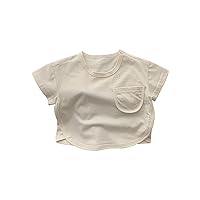 Toddler Kids Baby Boys and Girls Loose Casual Short Sleeve T Shirt Top Boys Clothes 4 5 Years