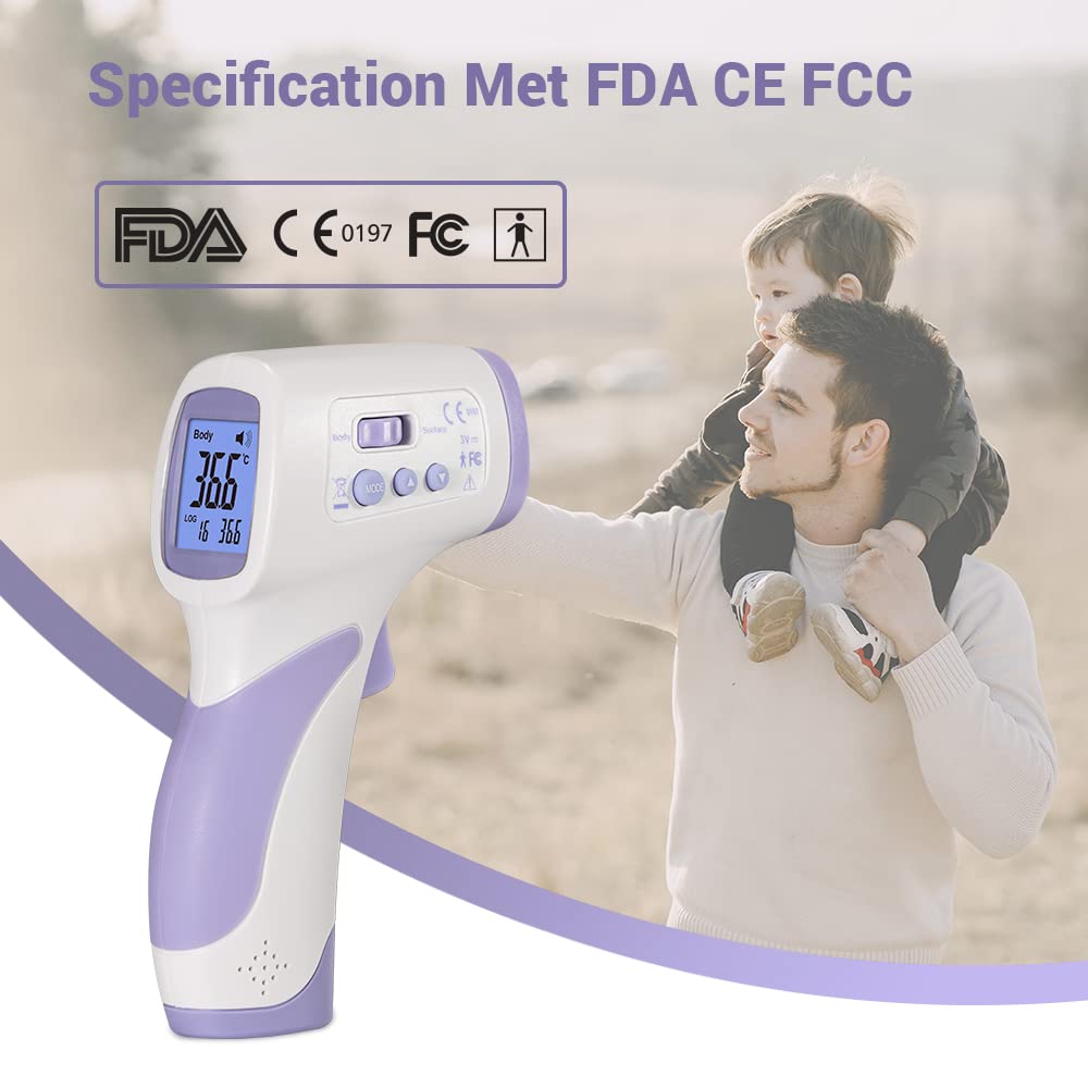 CEM DT-8806H, thermometer for forehead,No-Touch Forehead Thermometer for Adults and Kids,FDA CE ,Large LED Display and Gentle Vibration Alert