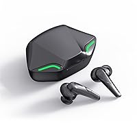 Bluetooth Headset Wireless Earphones Bluetooth-Compatible 5.2 Headphones Noise Cancellation Gaming Low Latency Headsets in-Ear Earbuds (Color : G11 Black)