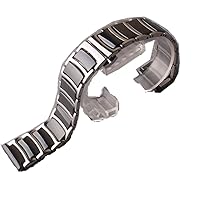 Watch Bands Smart Wristband watchband 20mm 22mm Black Ceramic and Stainless Steel Watch Band Straps Bracelet