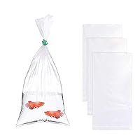 100PCS Plastic Clear Fish Bags,Leak-Proof Shipping Bags,Double Bottom Seal Storing and Transporting Fish Bags for Industrial Healthcare(6