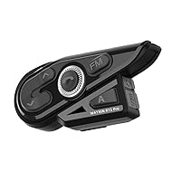 R15 Pro Motorcycle Bluetooth Headset,6 Riders Bluetooth Intercom1500M with Music Sharing, DSP&CVC Noise Cancellation,FM Radio, One -Click Pairing, IP67 Waterproof, Type-C Charge,1 PCS