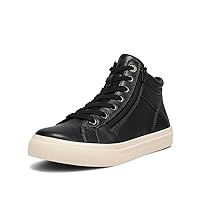 Taos Winner Women's High Top Sneaker - Luxe Leather Lace-Ups with Curves & Pods Removable Footbed with Arch Support for Lasting Comfort and Style - Easy On-Off Size Zipper