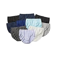 Nissen Women's Regular Panties, 100% Cotton, Set of 10 Pairs, Color Cotton Sheeting, S, M, L, LL