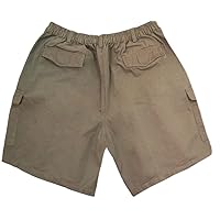 Big and Tall Men's Expandable Waist Cargo Shorts