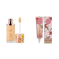 Rachel Couture Liquid Foundation & Blush Bundle | Vegan & Cruelty-Free | Infused with Arnica & Hibiscus Extract – Ivory & Sunset
