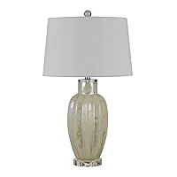 Cal Lighting BO-2880TB-2 Transitional Two Light Table Lamp from Rovigo Collection in Light Finish, 17.00 inches