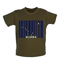 Alaska Barcode Style Flag - Organic Baby/Toddler T-Shirt