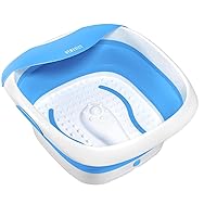 Compact Pro Spa Collapsible Footbath with Heat | Vibration Massage, ACU-Node Surface, Heat Maintenance | Improves Circulation, Soothe Tired Muscles, Collapsible Tub for Easy Storage