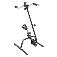 Compact Portable Bike Pedal Exerciser, Arm and Leg Seated Exercise Machine, Bike Fitness Training