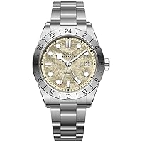 LOBINNI Men Luxury Watch 40mm GMT Automatic Mechanical Wristwatch Diver 10ATM C3 Luminous Sapphire Steel Bezel NH34