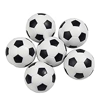 Mini Footballs Plastic Ball Table Top Soccer Game Replacement 6Pcs Mini Football