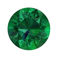0.25 to 3 ct Round Cut VVS1 Simulated Green Emerald May Birthstone