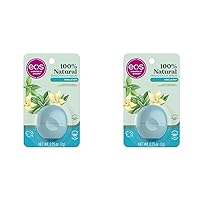 eos 100% Natural Lip Balm- Vanilla Mint, All-Day Moisture, Made for Sensitive Skin, Lip Care Products, 0.25 oz (Pack of 2)