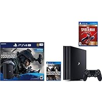 Newest Sony PlayStation 4 Pro 1TB Console Call of Duty: Modern Warfare Bundle W /Game :Marvel's Spider-Man: Game of The Year Edition (Renewed)