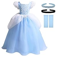 TYHTYM Princess Costumes Little Girls Dress Up Cosplay Fancy Halloween Christmas Party 2-11T
