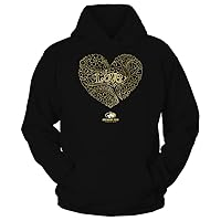 FanPrint Michigan Tech Huskies - Love - Tree Heart Galaxy Gift T-Shirt