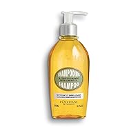 L’OCCITANE Almond Shampoo with Almond Oil for All Hair Types, 8.1 fl. Oz: Enhance Shine, Lightweight Hair, Gently Cleanse, Irresistible Almond Scent