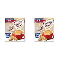 Nestle Coffee Mate Creamer Cups Gluten and Lactose Free Non Dairy 24 Count Pack (Pack of 2)