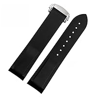 20mm 22mm Silicone watch band For Omega Seamaster 007 wrist Waterproof strap bracelet with folding buckle