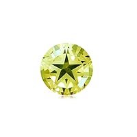 Natural Lemon Citrine Round Texas Star Cut AAA Quality from 7mm-18mm