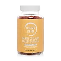 Marine Collagen Beauty Gummies for Hair, Skin, and Nails w/Biotin, Zinc, Vitamin C and E | Orange Flavor (60 Ct.)