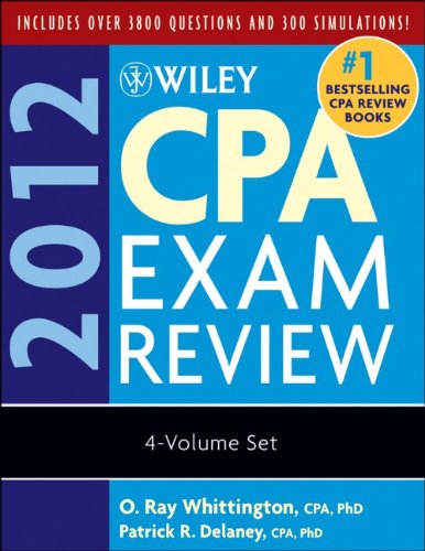 Wiley CPA Exam Review 2012, 4-Volume Set (Wiley CPA Examination Review (4v.))