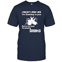Funny Drummer Drums Shirt for Boys, Girls, Men and Women