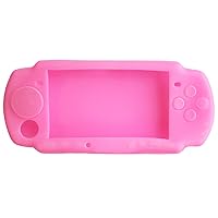 OSTENT Soft Protector Silicon Travel Carry Case Skin Cover Pouch Sleeve for Sony PSP 2000/3000 Color Pink