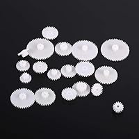 Tool Parts 19pcs/Lot Plastic Gears Kits Motor Gear Set Assembly for Robot Toy Automobile Cars DIY