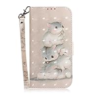 MojieRy Phone Cover Wallet Folio Case for Motorola Moto G200, Premium PU Leather Slim Fit Cover for Moto G200, 2 Card Slots, Fitting Cover, Squirrels