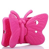 Case for Kindle Fire HD 10/10 Plus (11th Generation,2021),Kids Light Weight Cute Butterfly Shock Proof EVA Foam Series Kickstand Tablets Case for Amazon Kindle Fire HD 10/10 Plus 10.1 Inch (Rose)
