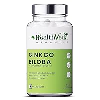aelona Ginkgo Biloba 120 mg | 60 Veg Capsules | Supports Better Concentration and Memory | for Both Men & Women
