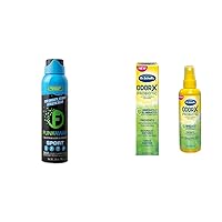 FunkAway Sport Aerosol Spray (3.4 oz.) and Dr. Scholl's ODOR-X FOOT ODOR PROBIOTIC SPRAY (4 oz.) Bundle - Eliminates Odors and Prevents Them from Returning