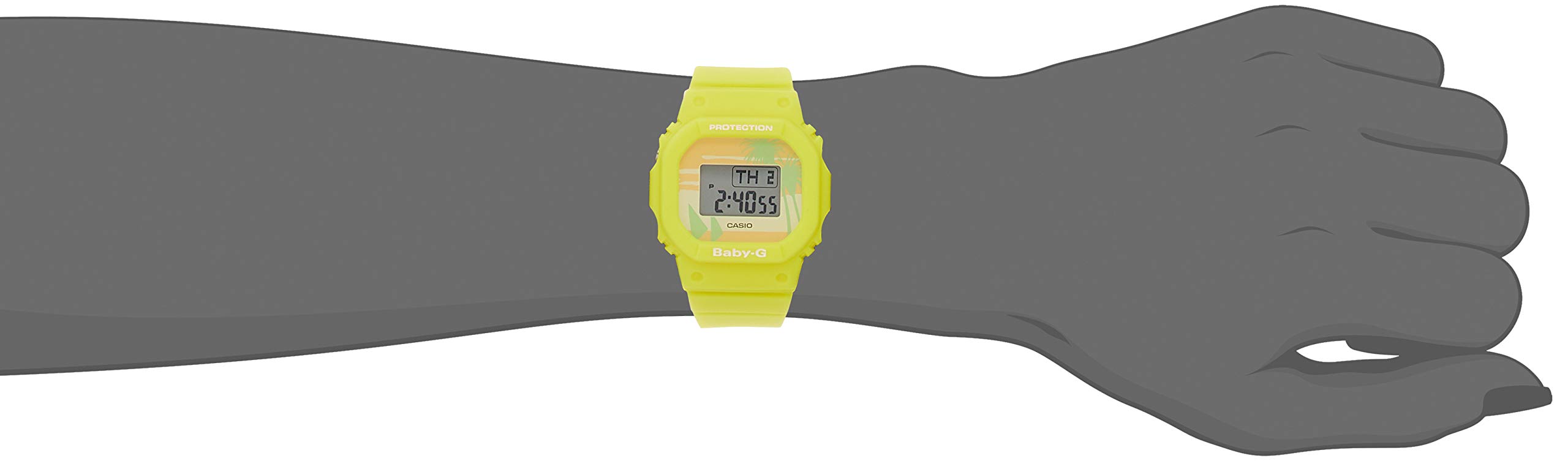 [Baby-G] [CASIO] Watch 80's Beach Colors BGD-560BC-9JF Yellow
