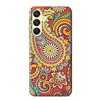 jjphonecase R3402 Floral Paisley Pattern Seamless Case Cover for Samsung Galaxy A25 5G