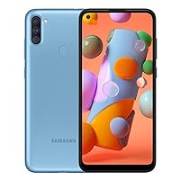 Samsung A11 SM-A115M/DS, 4G LTE, International Version (No US Warranty), 64GB 3GB RAM, Blue - Unlocked (GSM Only | Not Compatible with Verizon/Sprint)