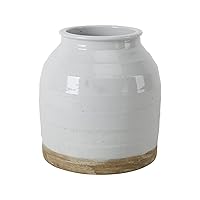 Artissance AM83020103 9.5 in. Tall Off White Matte-Glazed Porcelain Clara Small Vase (Décor)