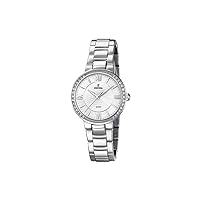 Festina F20220/1 Women's Analogue Quartz Watch with Stainless Steel Strap, Ribbon
