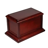 Cherry Solid Wooden Urns for Adult Male, Cremation Urns Eco-Friendly Wooden Casket Urn for Human Ashes Adult Female, Wood Keepsake Memorial Urns